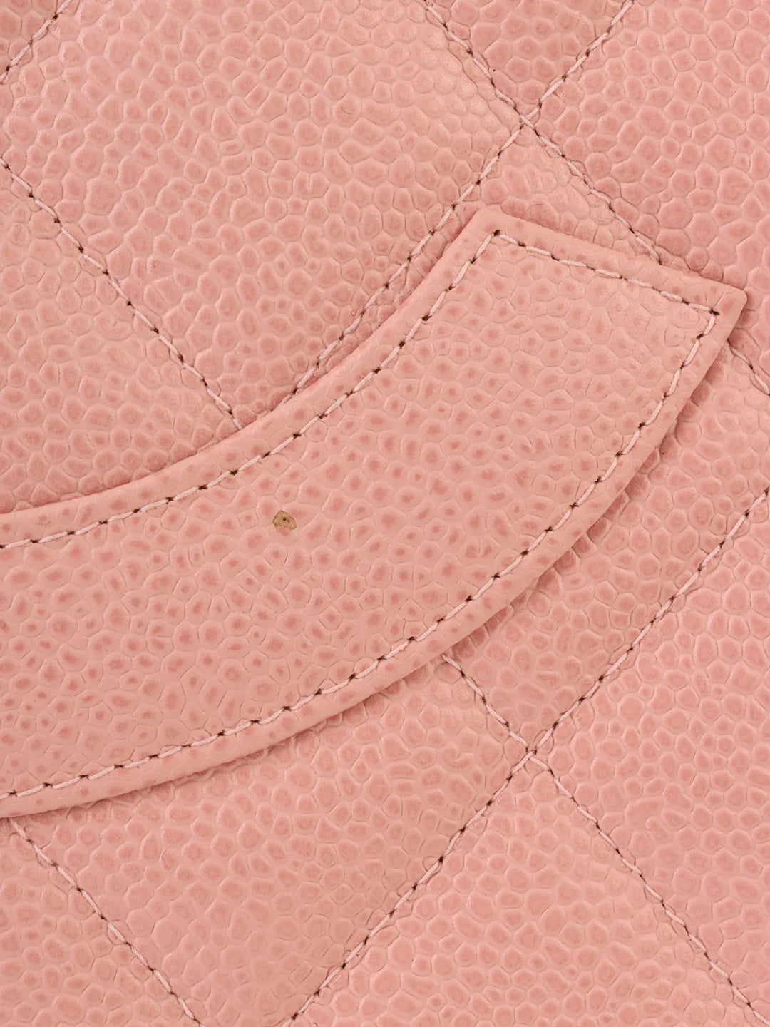 Chanel Around 2003 Made Caviar Skin Cc Mark Stitch Revival Tote Bag Pink
