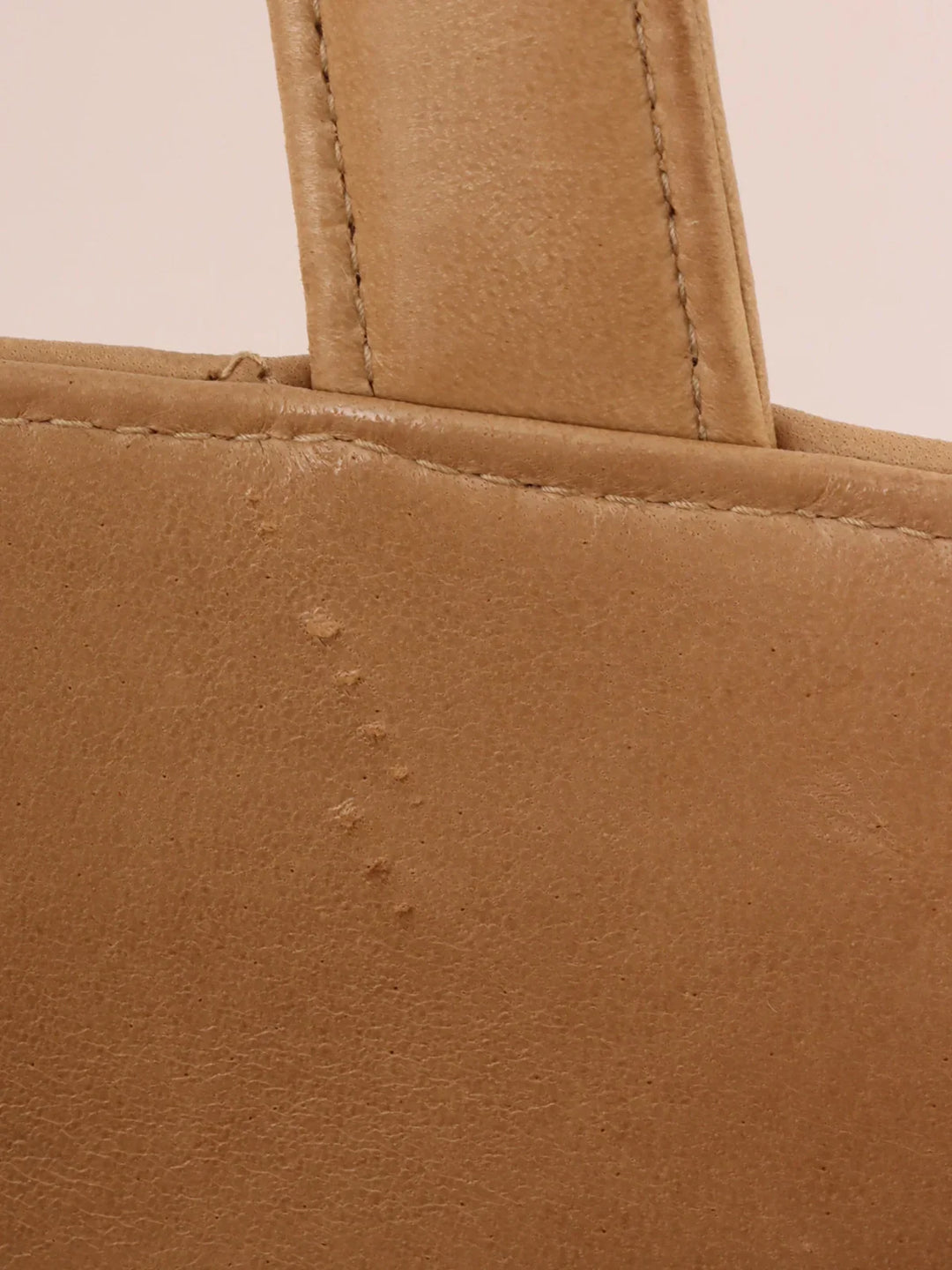 Chanel Around 1995 Made Turn-Lock Tote Bag Beige