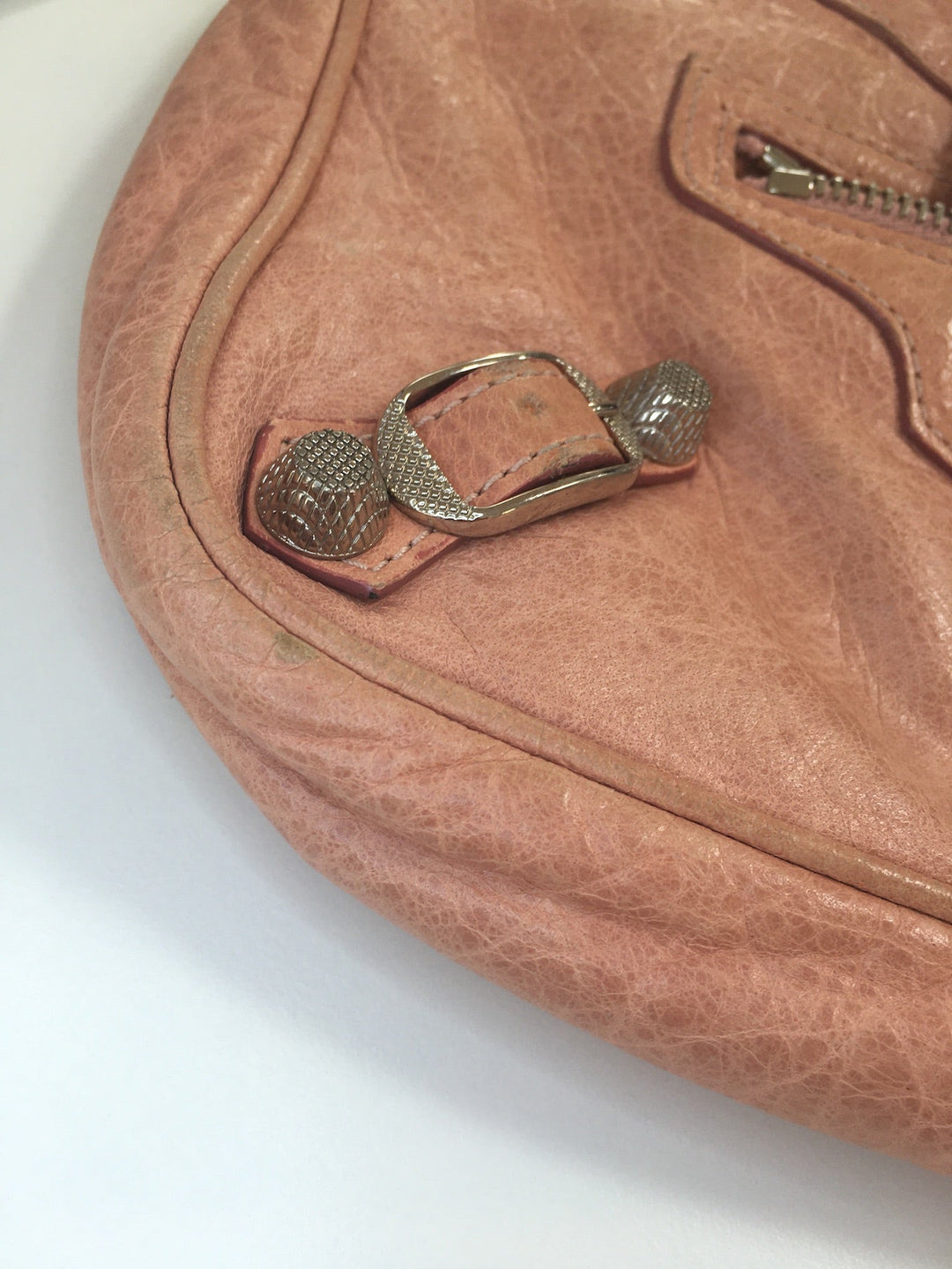 balenciaga Hip Crossbody Bag in Pink Leather