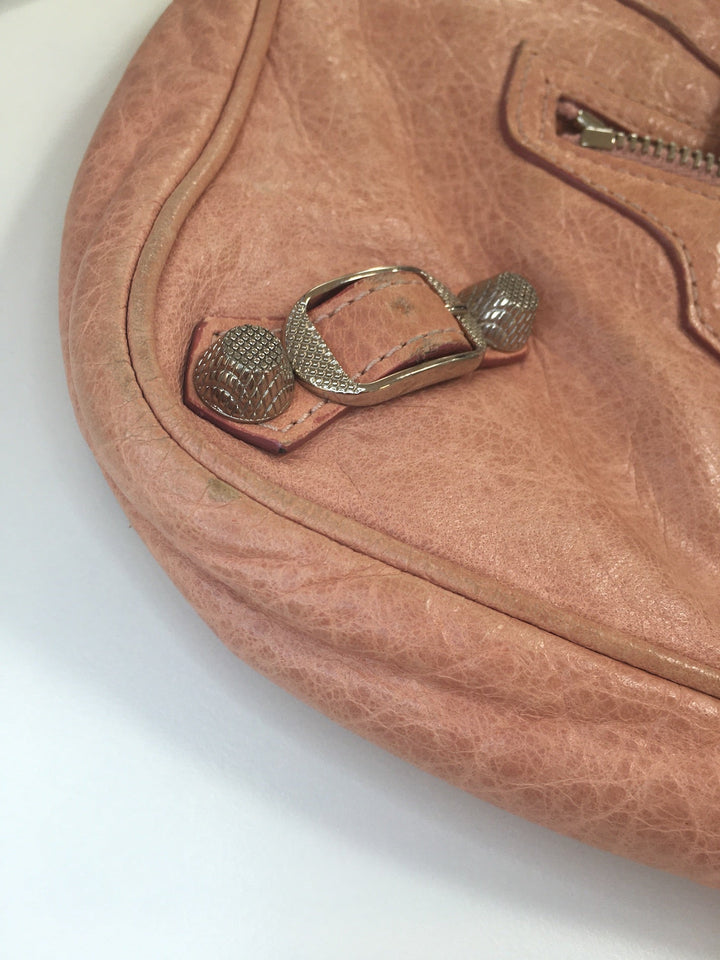 balenciaga Hip Crossbody Bag in Pink Leather