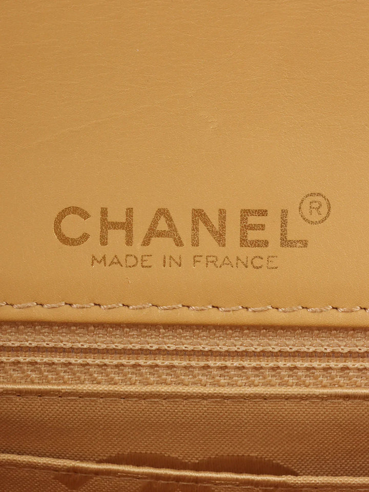 Chanel Around 2001 Made Wild Stitch Turn-Lock Chain Bag Beige