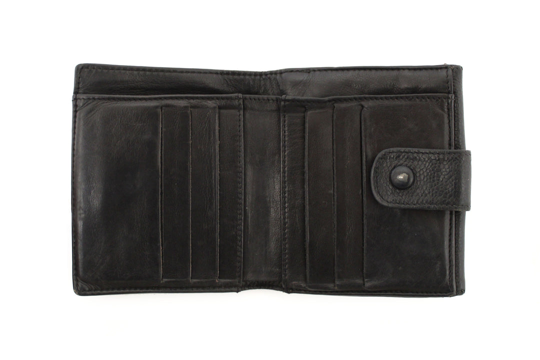 Vintage Top Quality Chanel Black Caviar Leather Timeless CC Small Wallet