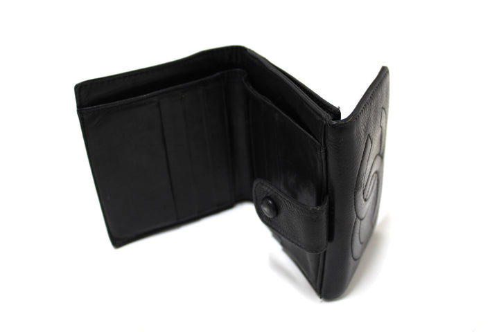 Vintage Top Quality Chanel Black Caviar Leather Timeless CC Small Wallet