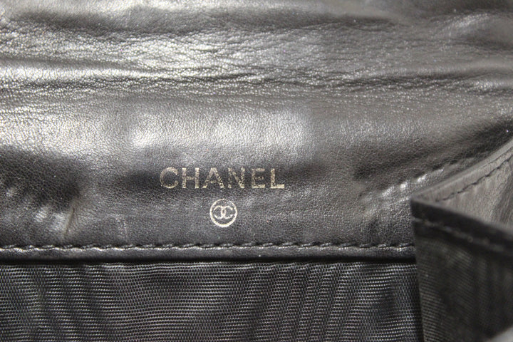 Vintage Top Quality Chanel Black Caviar Leather Timeless CC Small Wallet