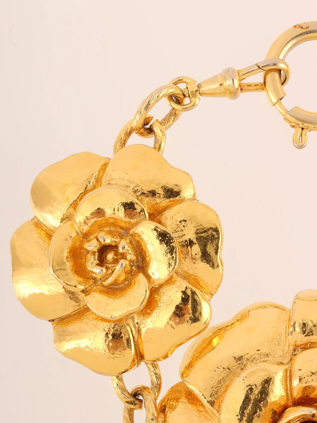 Chanel Camellia Motif Bracelet Gold