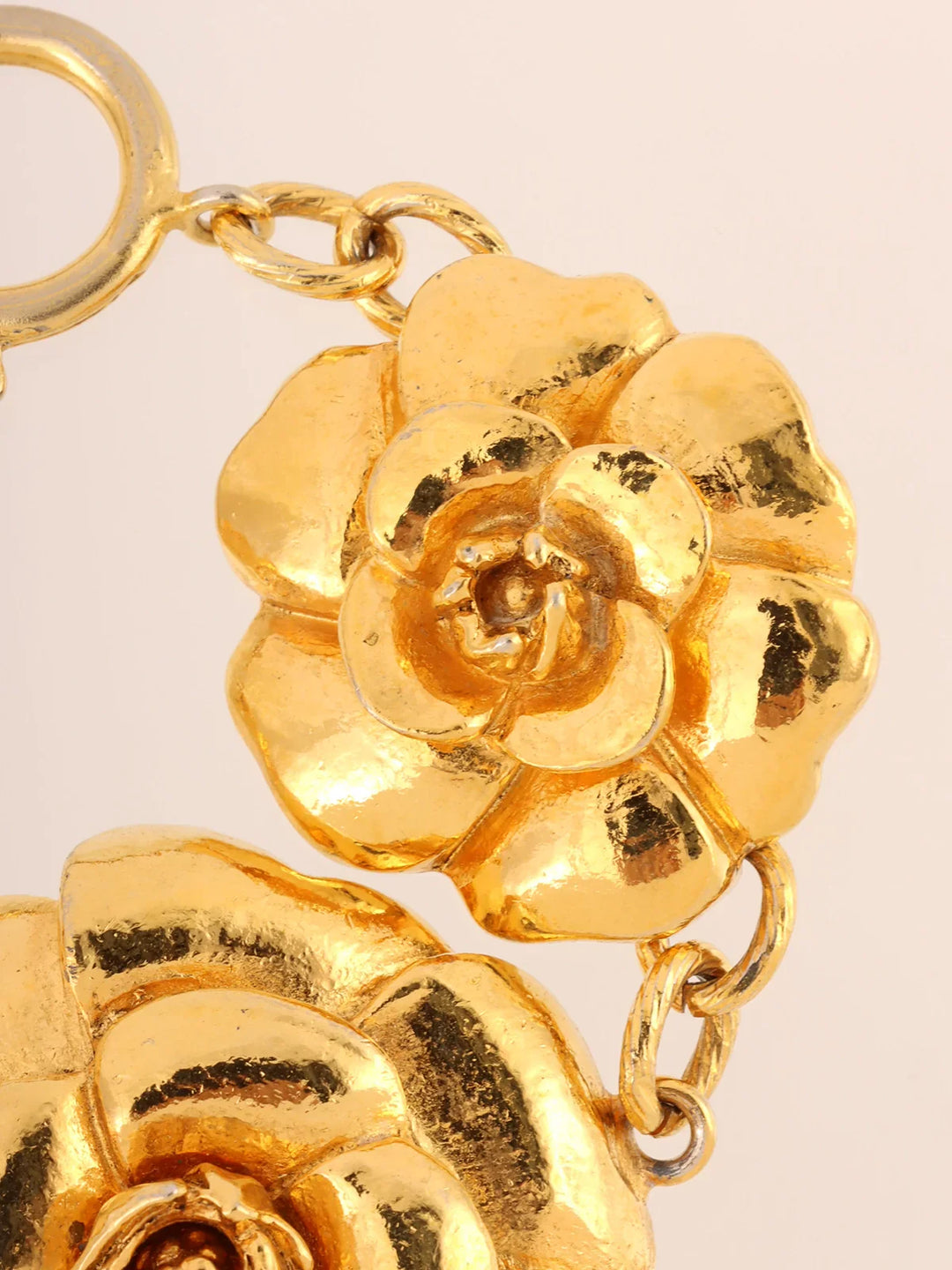 Chanel Camellia Motif Bracelet Gold