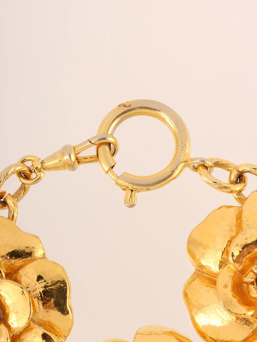 Chanel Camellia Motif Bracelet Gold