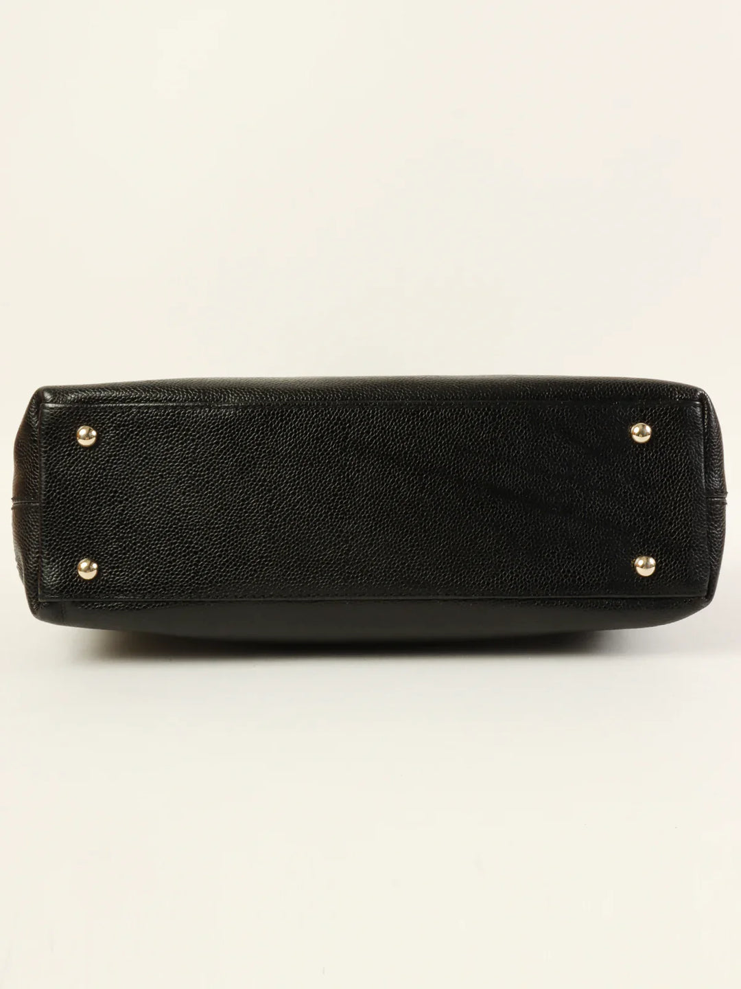 Chanel Around 2001 Made Caviar Skin Cc Mark Stitch Shoulder Bag Black