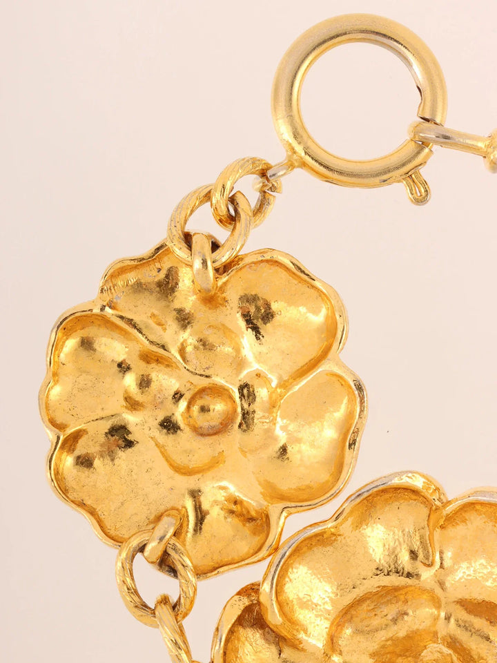 Chanel Camellia Motif Bracelet Gold