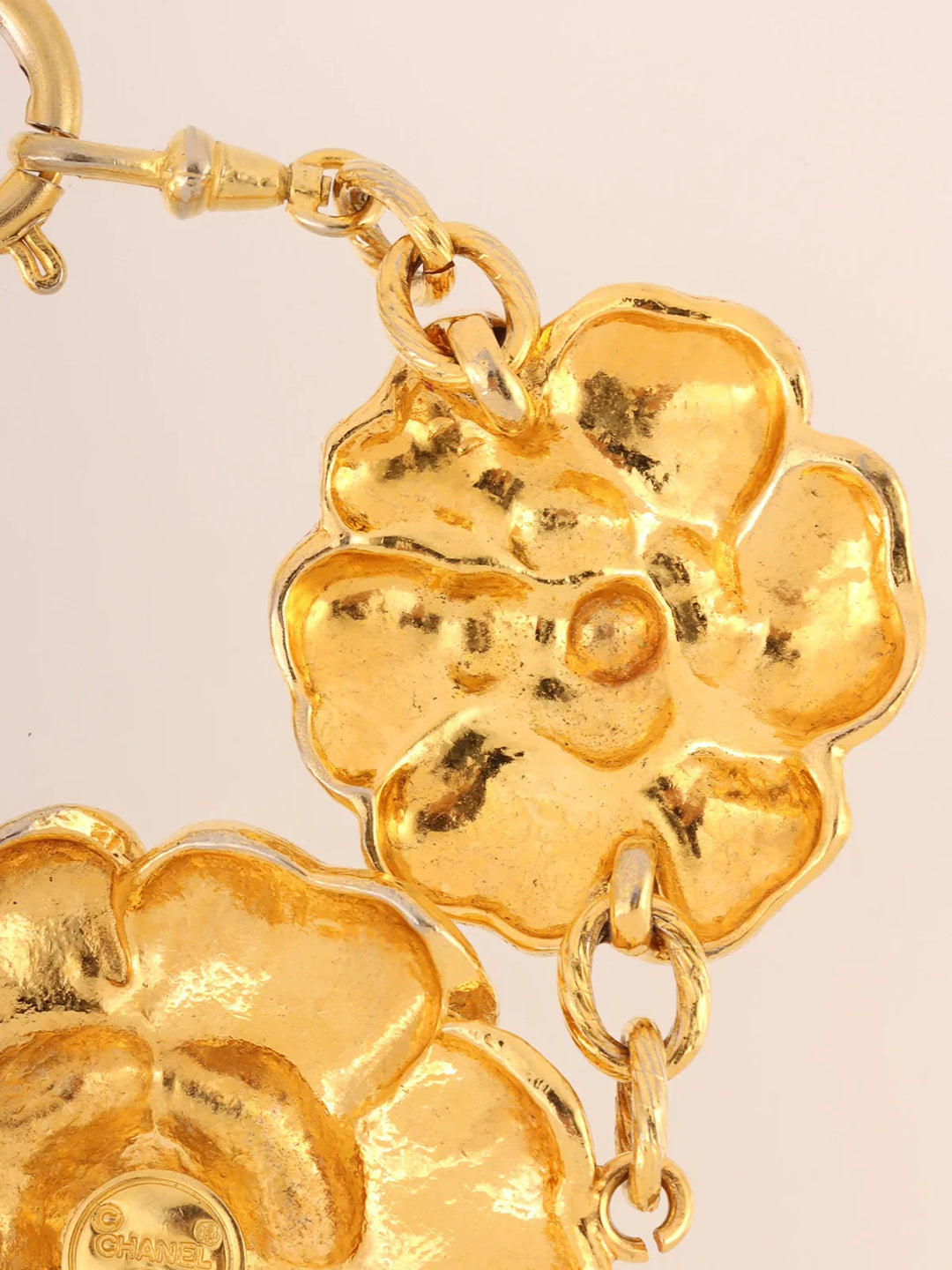 Chanel Camellia Motif Bracelet Gold