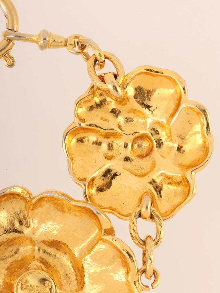 Chanel Camellia Motif Bracelet Gold