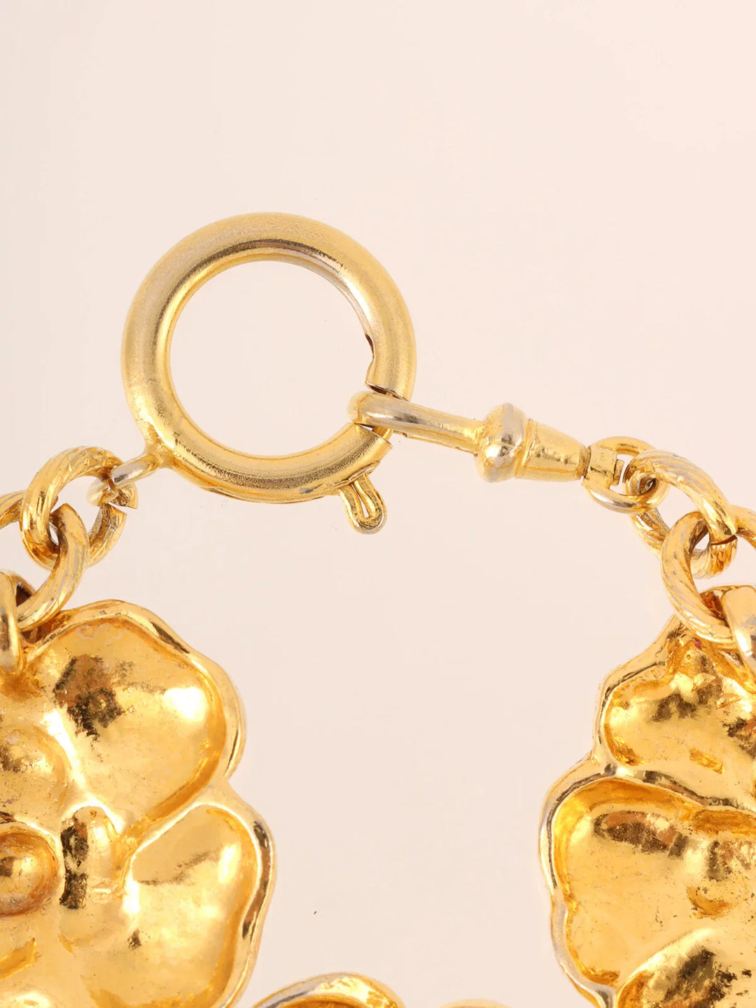 Chanel Camellia Motif Bracelet Gold