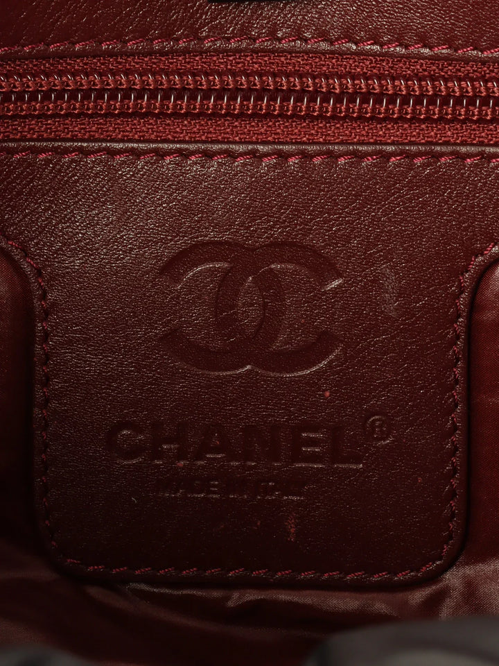 Chanel Around 2012 Made Nylon Coco Cocoon Tote Bag Black