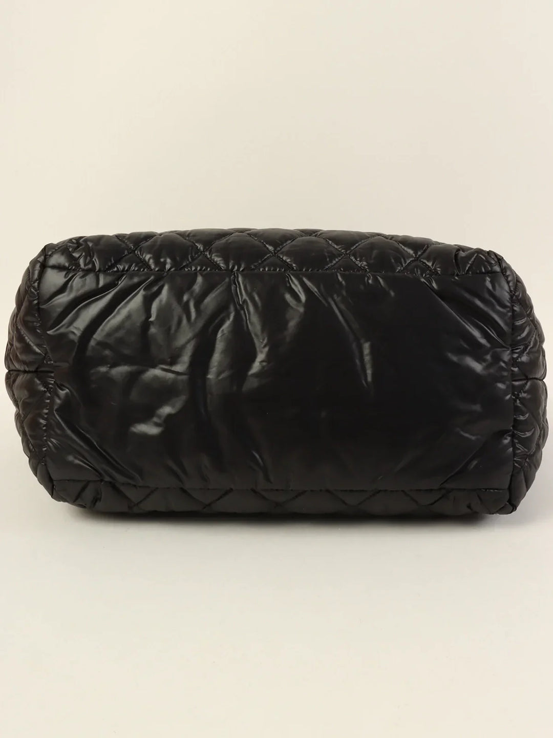 Chanel Around 2012 Made Nylon Coco Cocoon Tote Bag Black