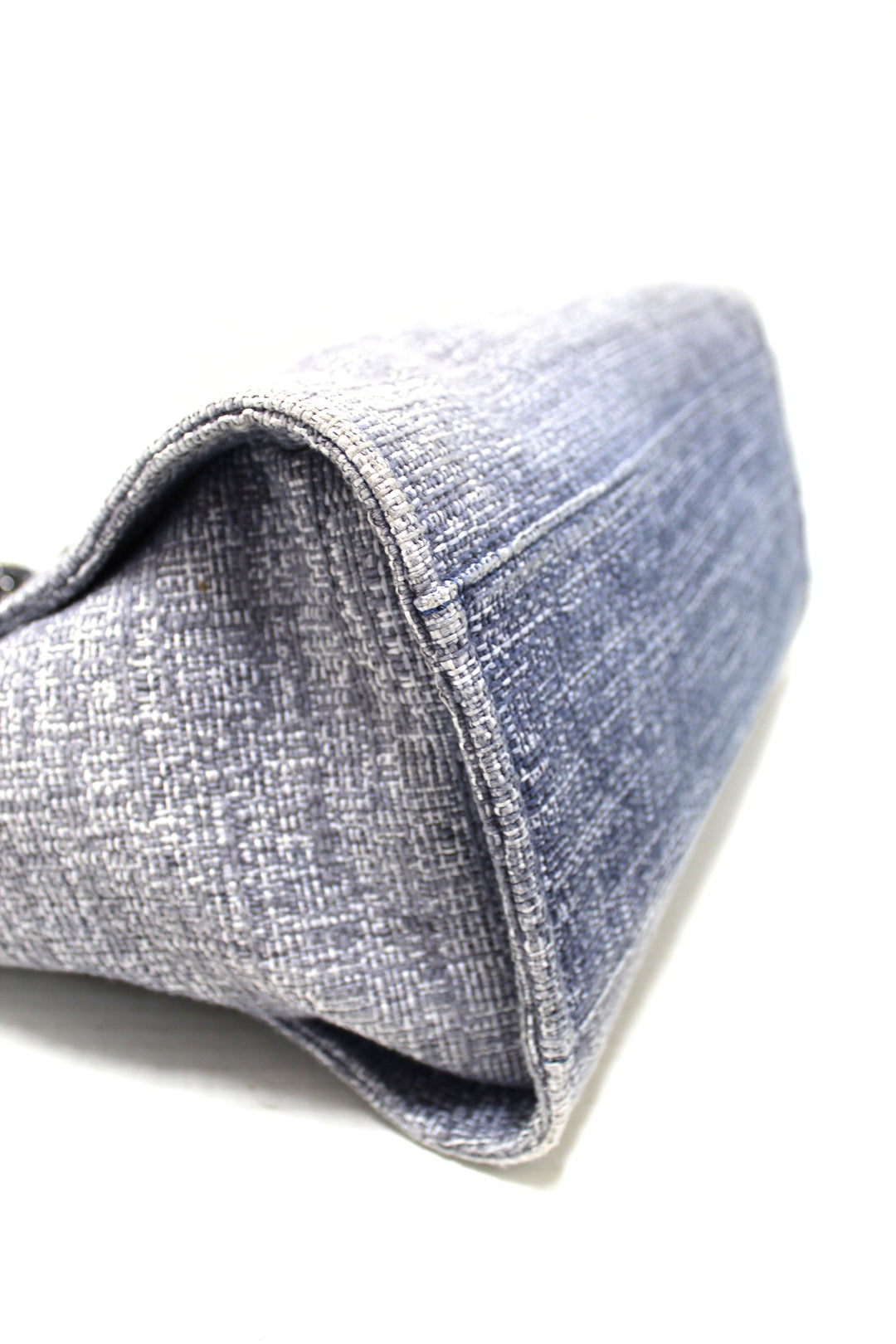 Top Quality Chanel Blue Tweed Maxi Deauville Shopping Tote