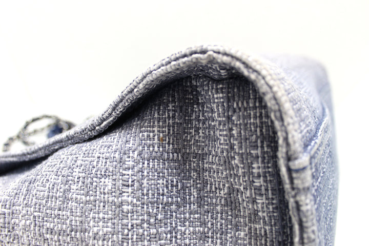 Top Quality Chanel Blue Tweed Maxi Deauville Shopping Tote