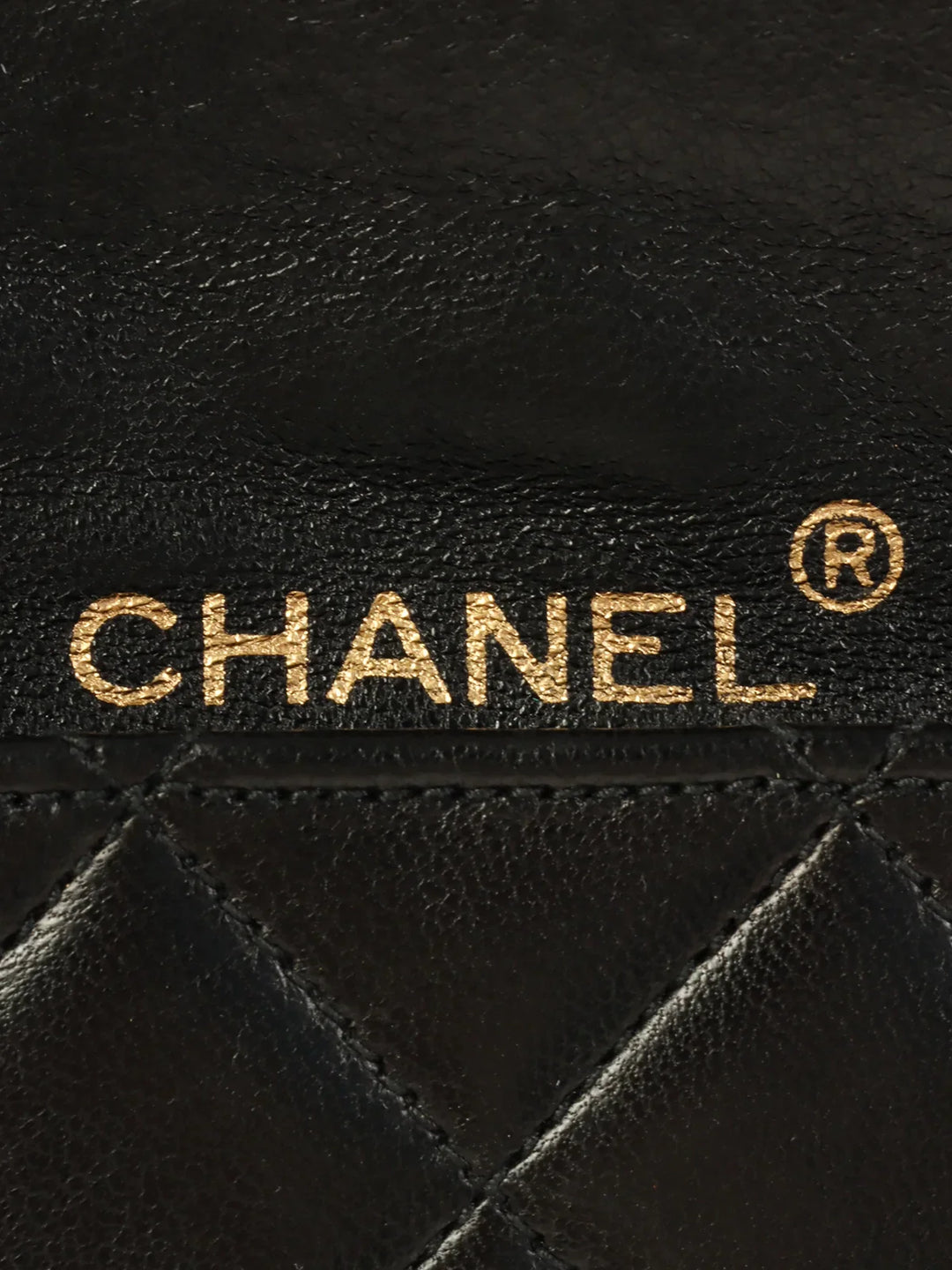 Chanel Around 1985~1990 Made Mini Cc Mark Plate Mini Chain Bag Black