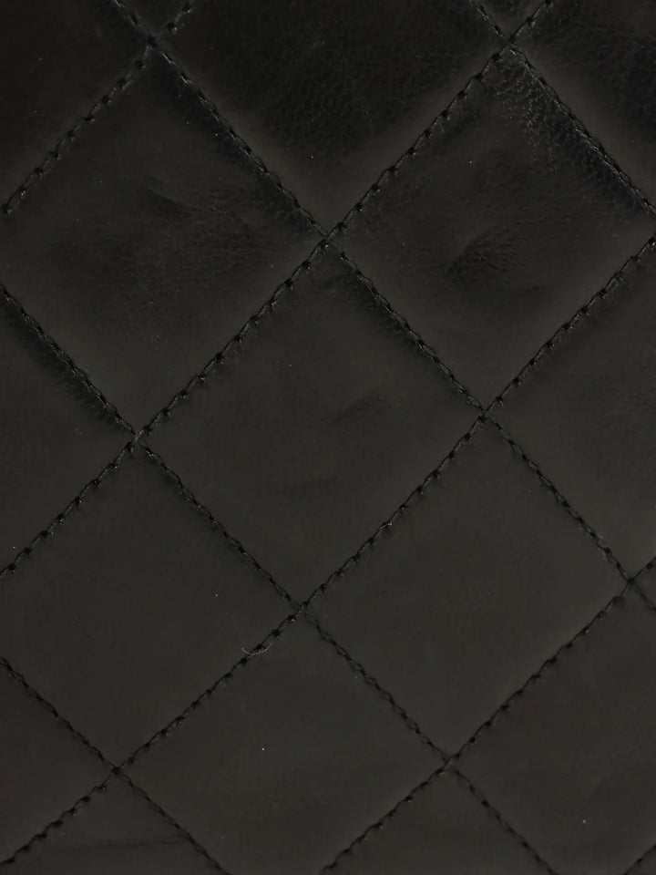 Chanel Around 1985~1990 Made Mini Cc Mark Plate Mini Chain Bag Black