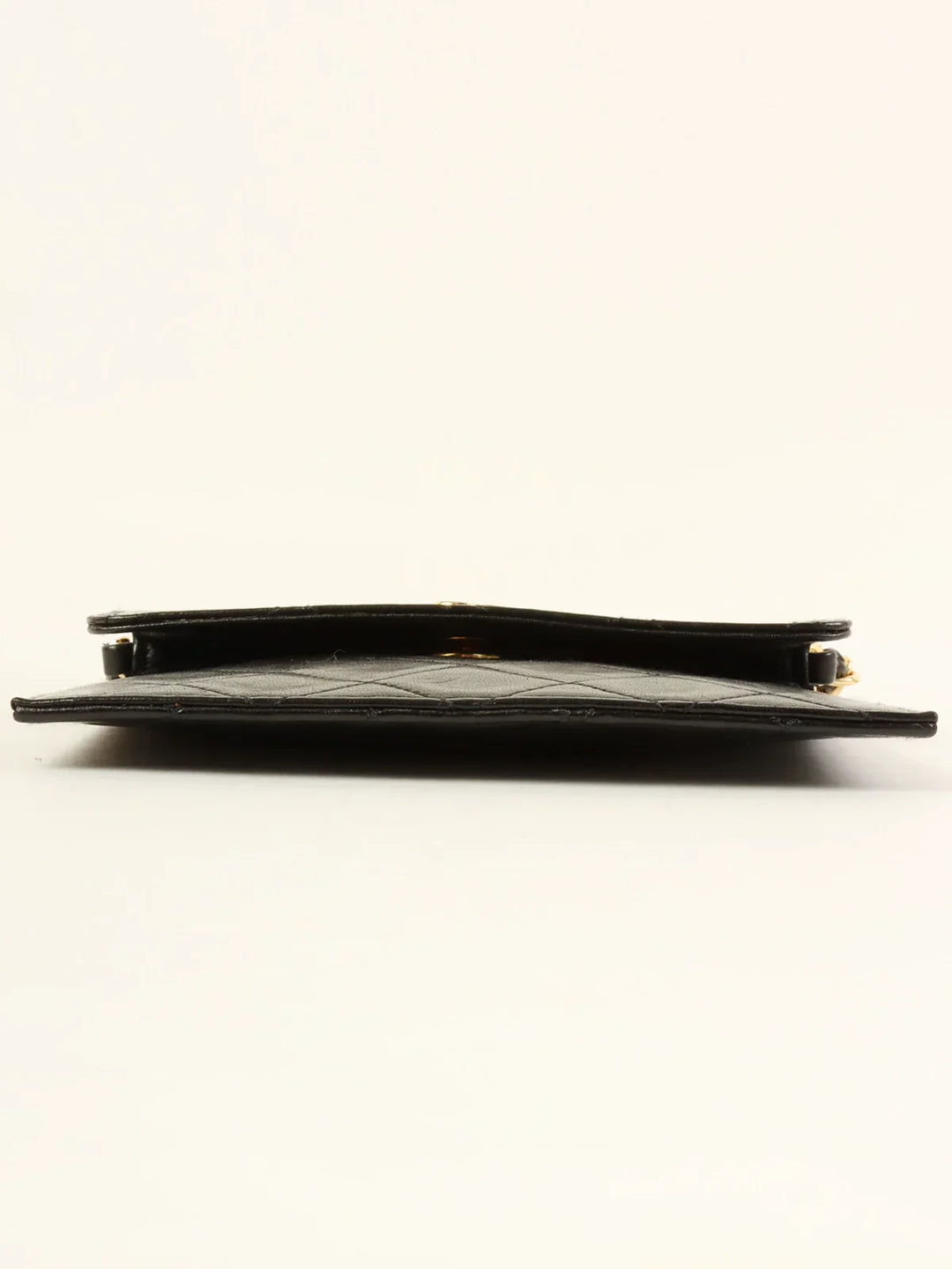 Chanel Around 1985~1990 Made Mini Cc Mark Plate Mini Chain Bag Black