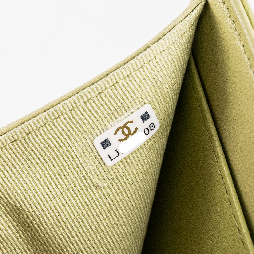 Top Quality Chanel Compact Wallet Green