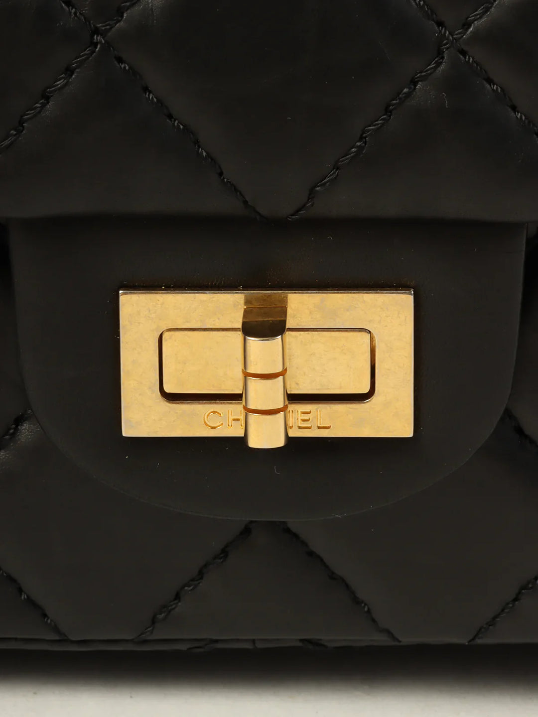 Chanel Around 2005 Made 2.55 Chain Shoulder Bag Black
