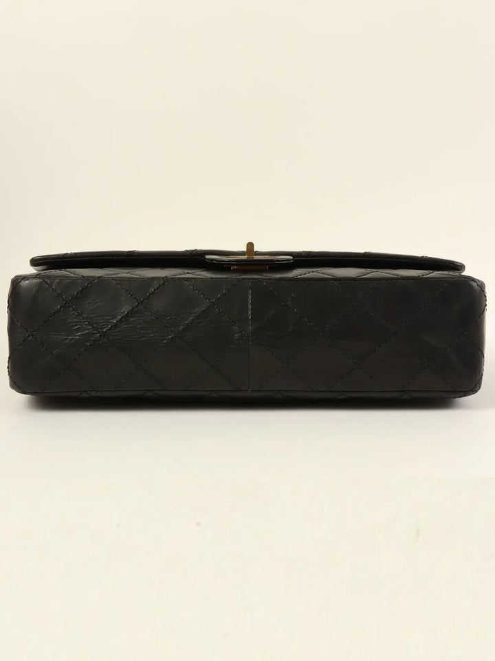 Chanel Around 2005 Made 2.55 Chain Shoulder Bag Black