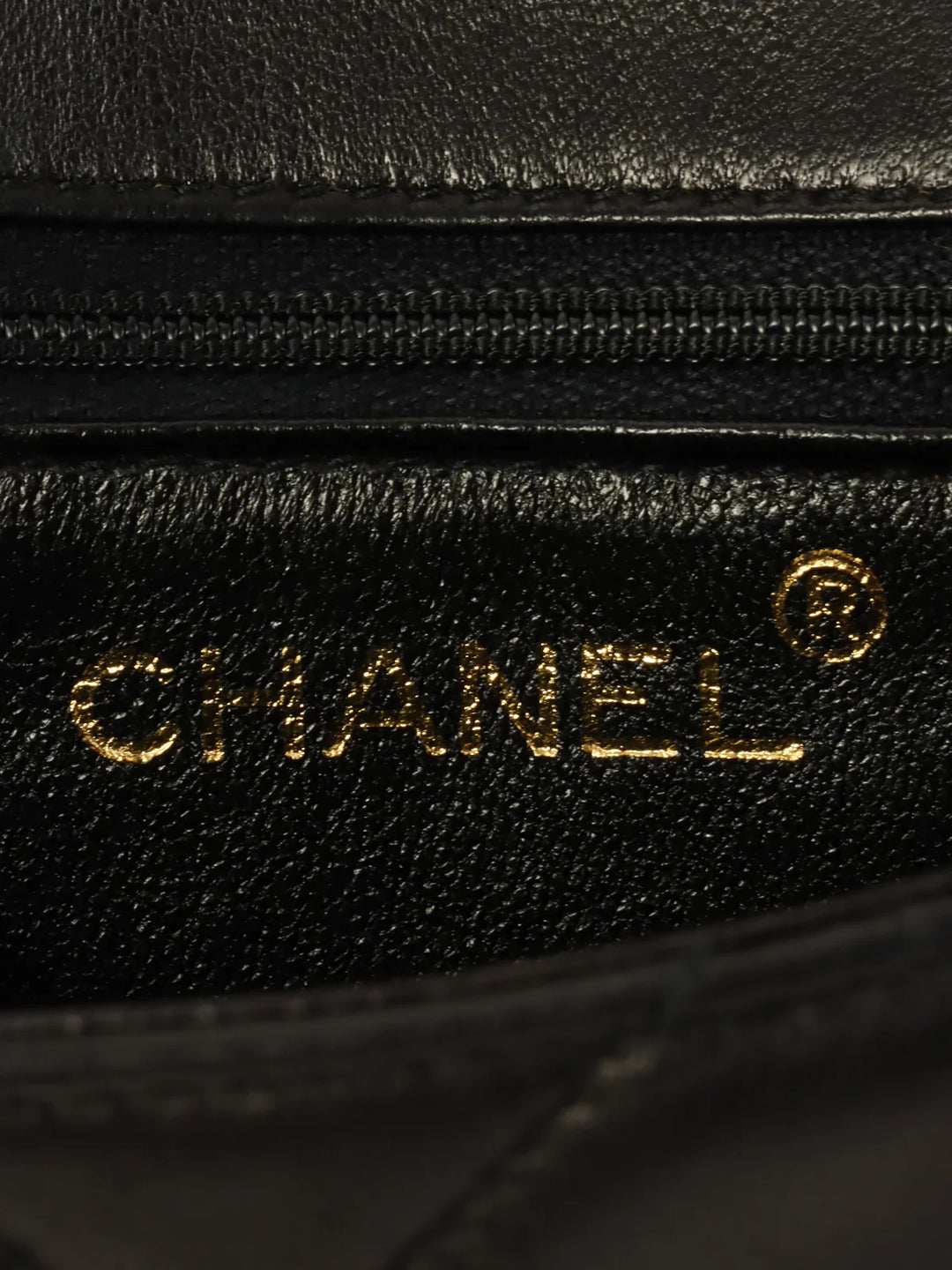 Chanel Around 1995 Made Cc Mark Turn-Lock Shoulder Bag Black