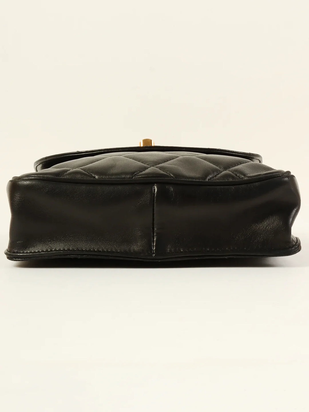 Chanel Around 1995 Made Cc Mark Turn-Lock Shoulder Bag Black