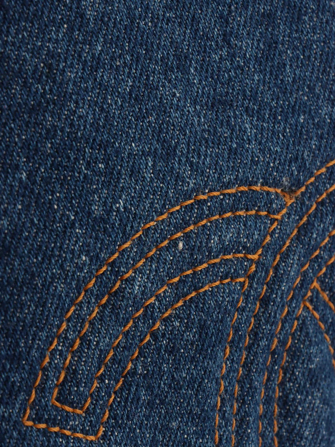 Chanel Around 1997 Made Denim Cc Mark Stitch Tote Bag Indigo