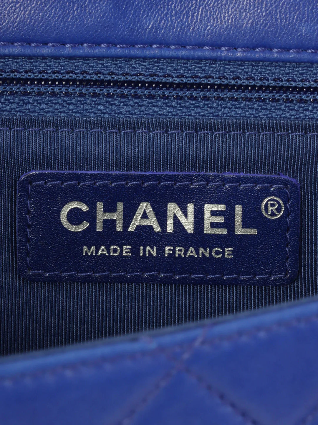 Chanel Around 2014 Made Hula Hoop Top Handle Bag Blue/Black