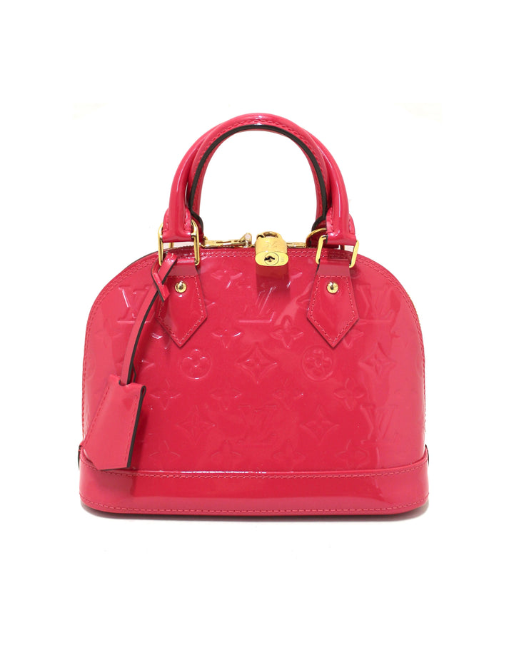 Louis Vuitton Pink Vernis Leather Alma BB Hand/Crossbody Bag | Italystation.com
