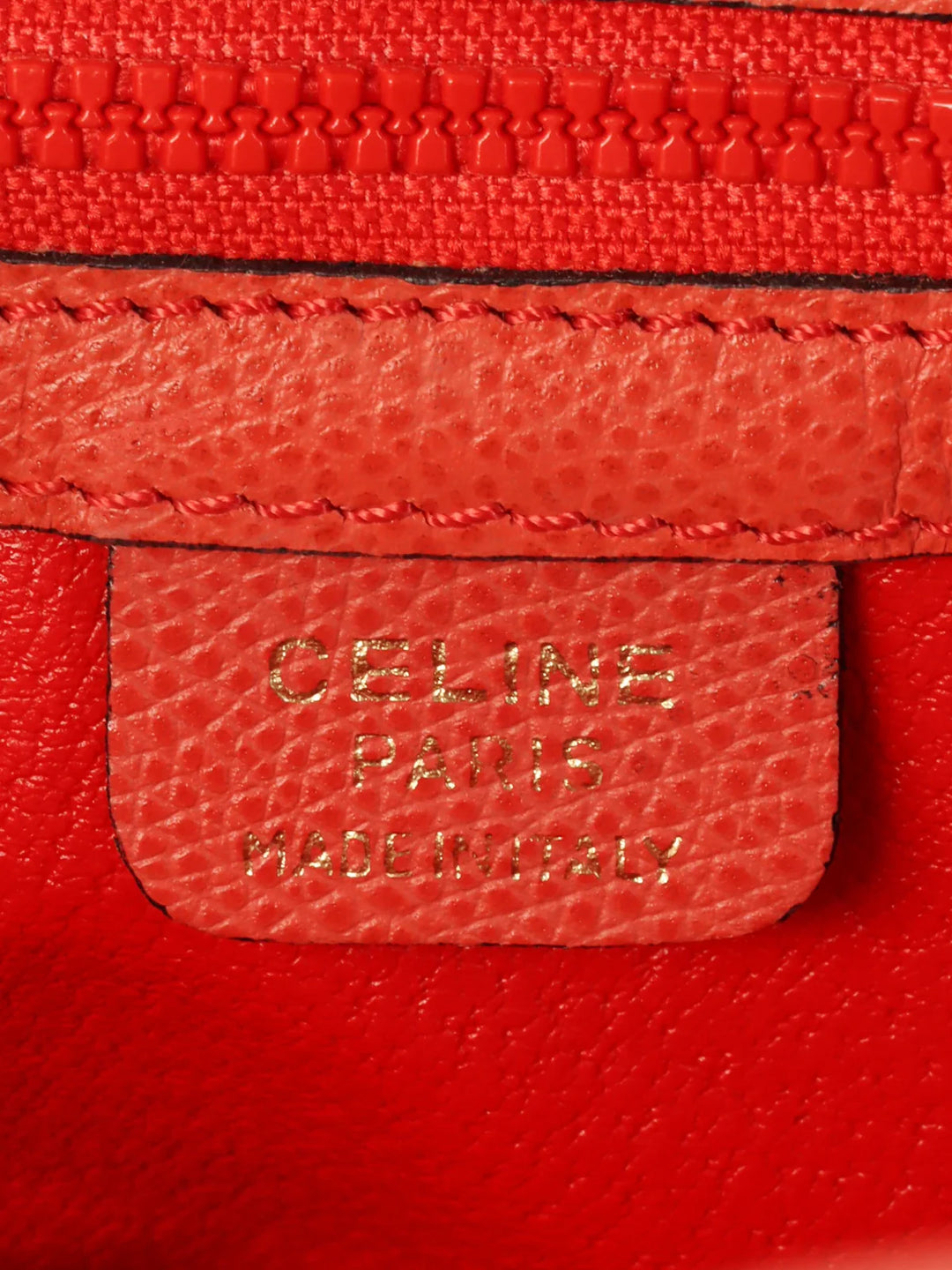 Celine Logo Embossed Charm 2Way Bag Coral Pink