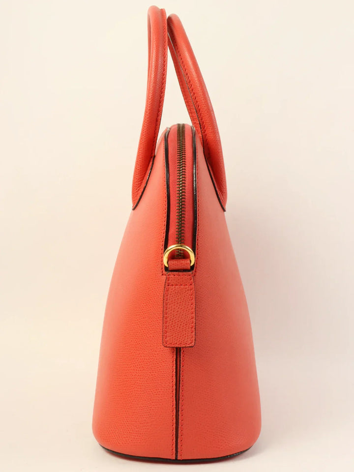 Celine Logo Embossed Charm 2Way Bag Coral Pink