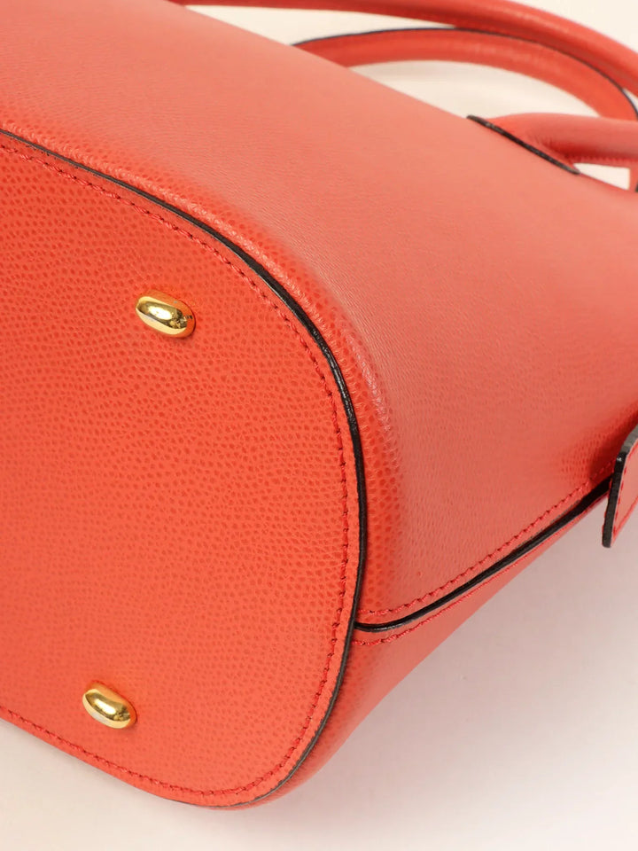 Celine Logo Embossed Charm 2Way Bag Coral Pink