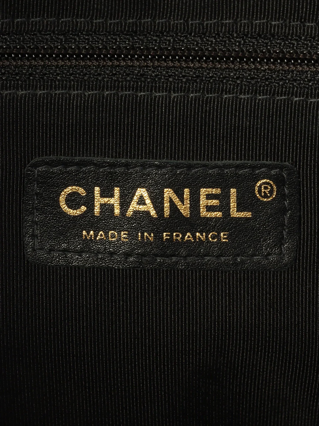 Chanel Around 2003 Made Caviar Skin Cc Mark Stitch Boston Bag Black