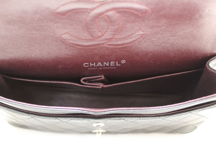 Top Quality Chanel Black Lambskin Leather Medium Classic Flap Chain Bag