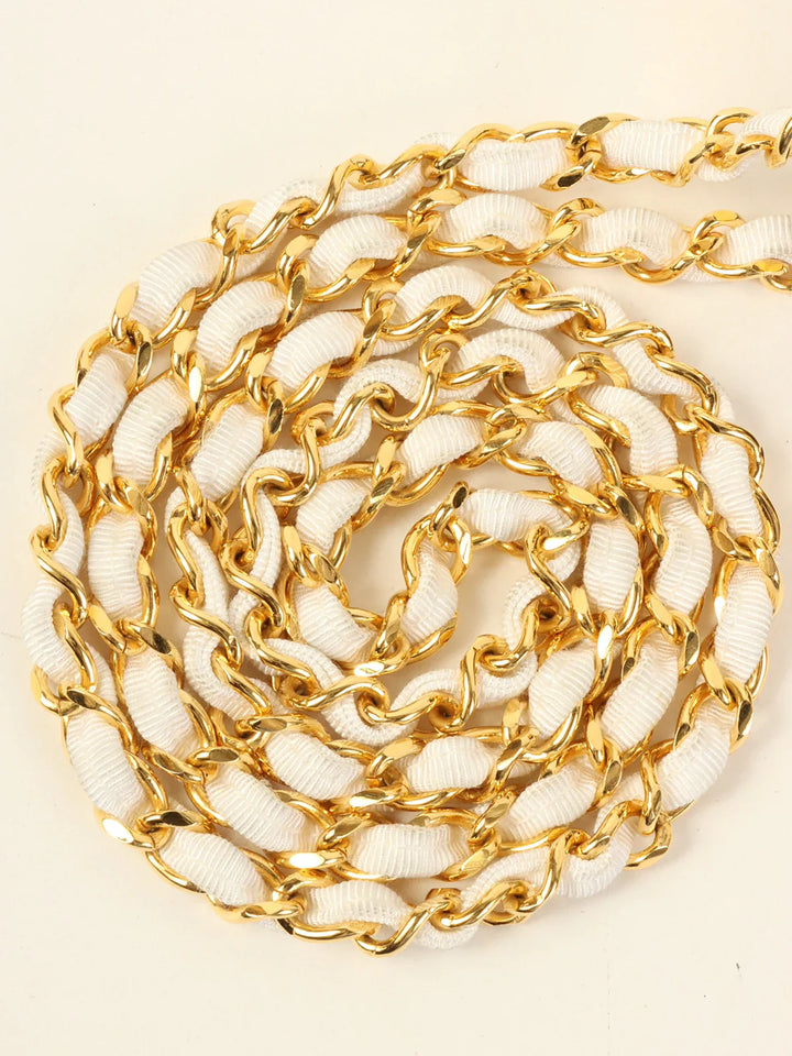 Chanel Around 1990 Made Aurora Sequin Cc Mark Metal Clasp Mini Chain Bag Multi/Gold