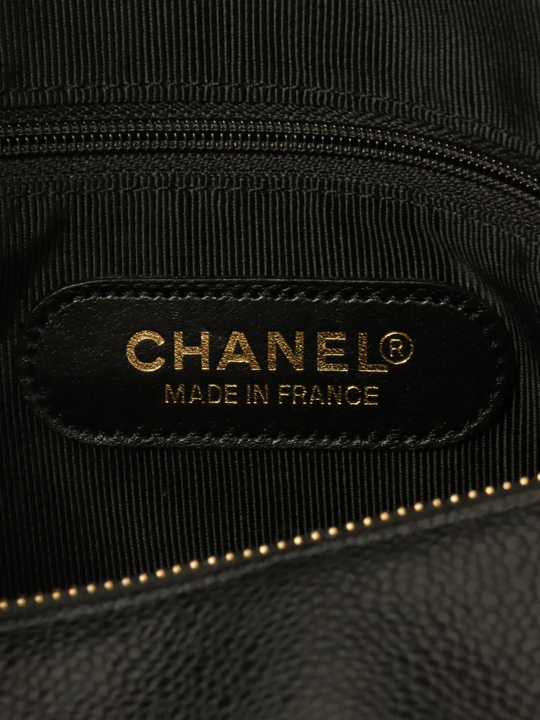 Chanel Around 1995 Made Caviar Skin Cc Mark Stitch Boston Bag Black