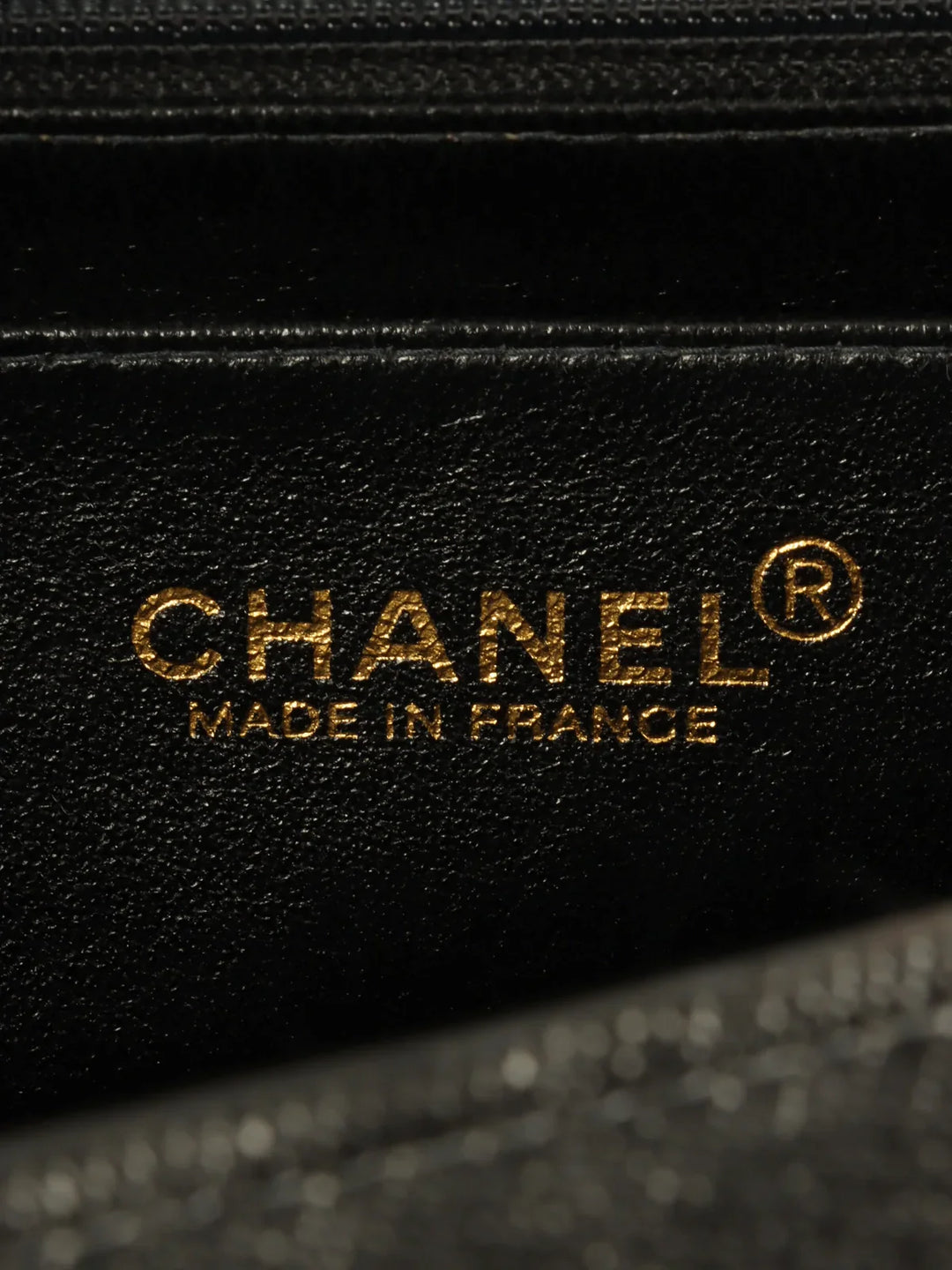 Chanel Around 1998 Made Denim Turn-Lock Top Handle Bag Black