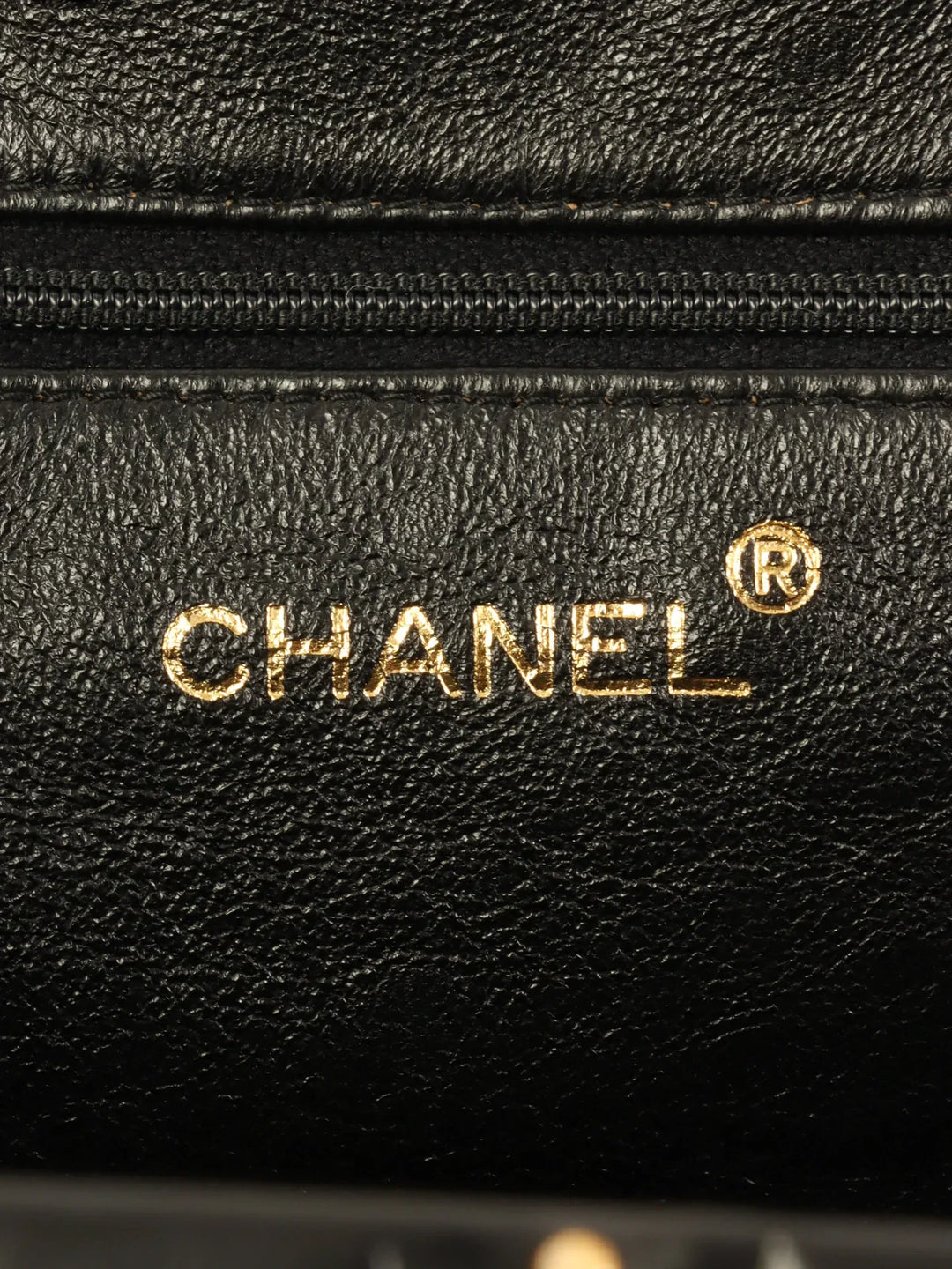 Chanel Around 1995 Made Cc Mark Metal Clasp Chain Bag Black
