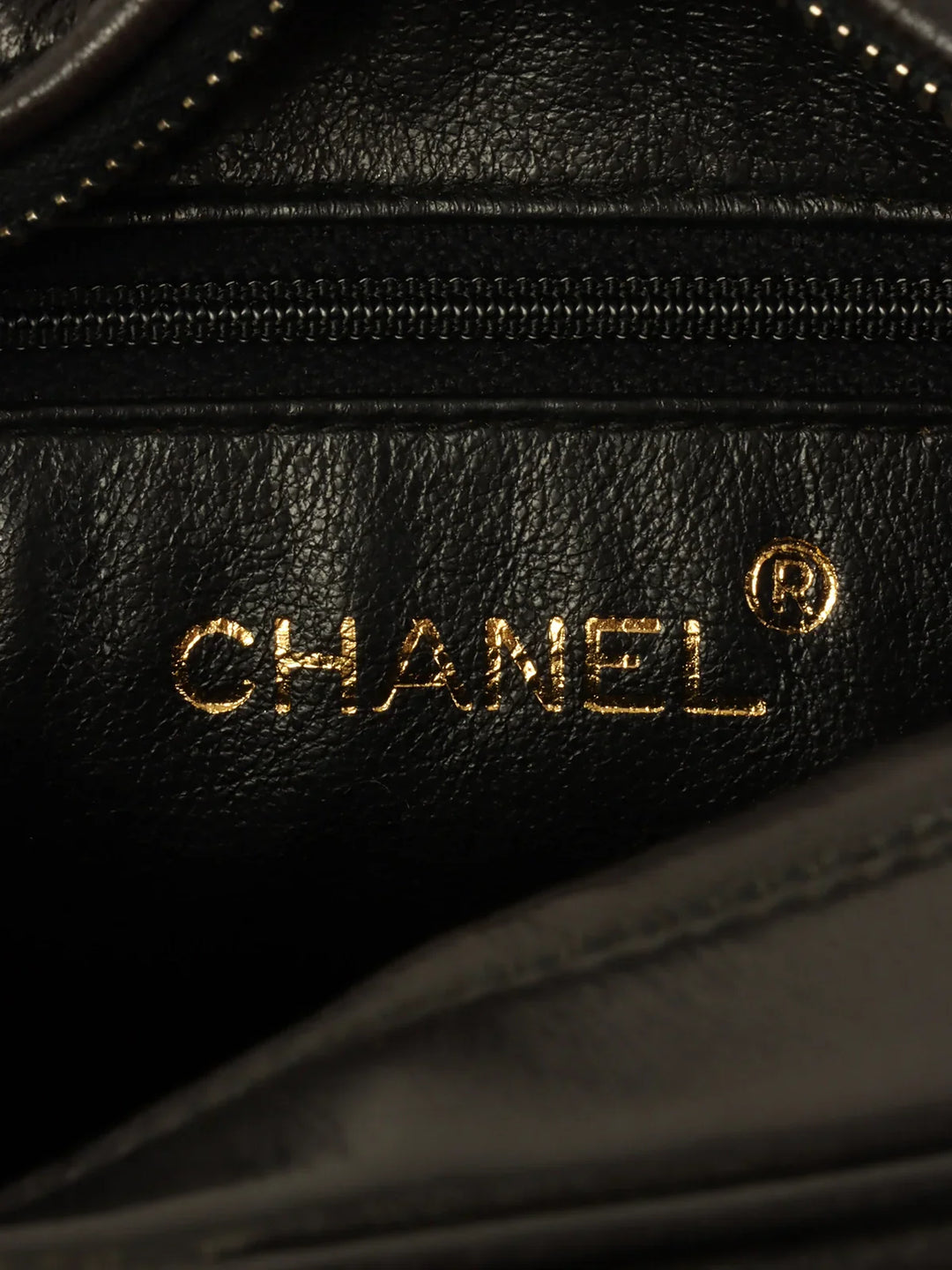 Chanel Around 1995 Made Triple Cc Mark Stitch Tassel Chain Shoulder Bag Black