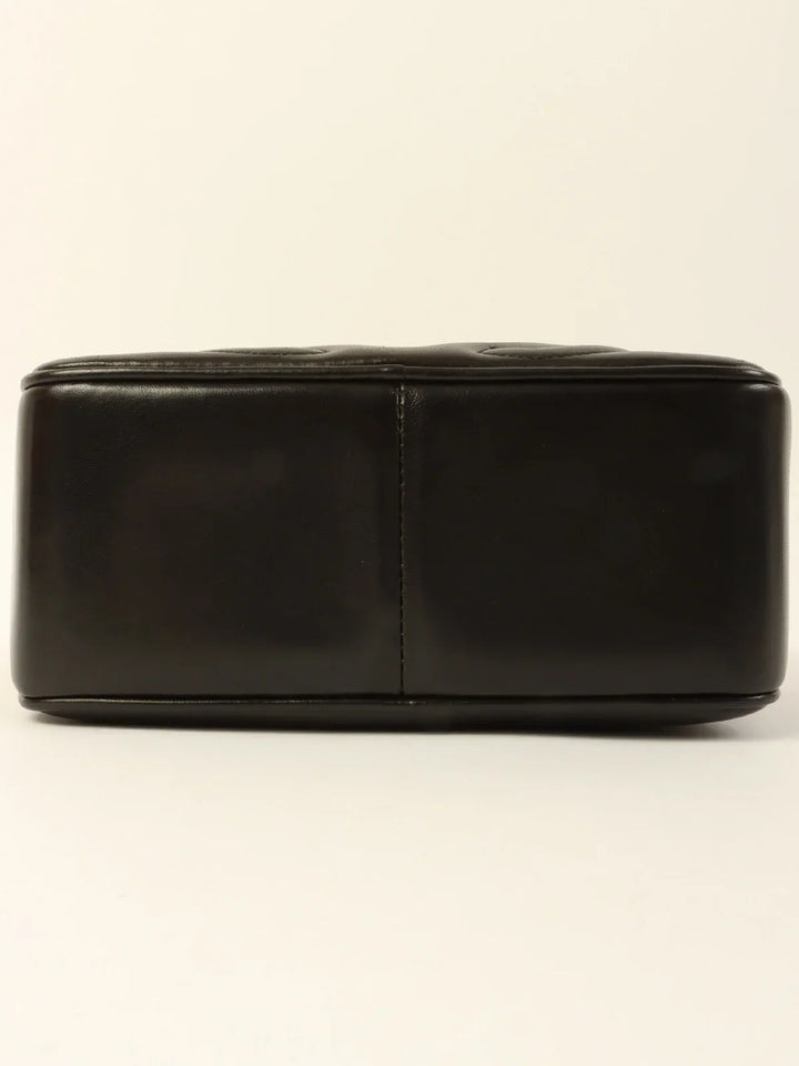 Chanel Around 1995 Made Triple Cc Mark Stitch Tassel Chain Shoulder Bag Black
