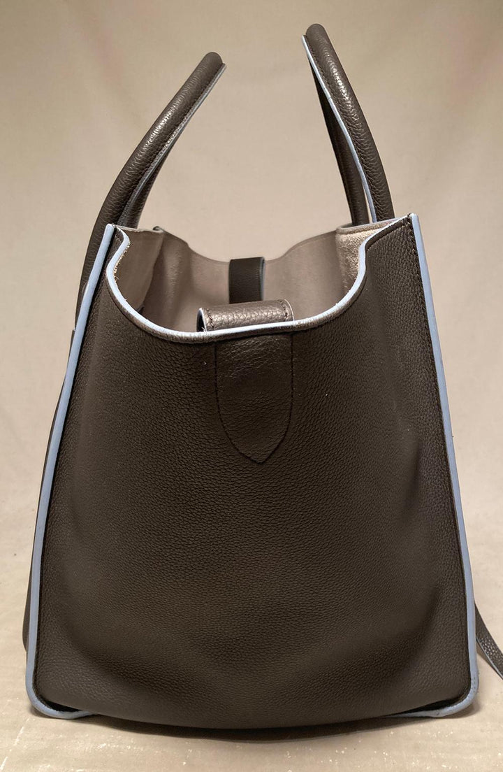Celine Medium Grey Leather Phantom Luggage Tote