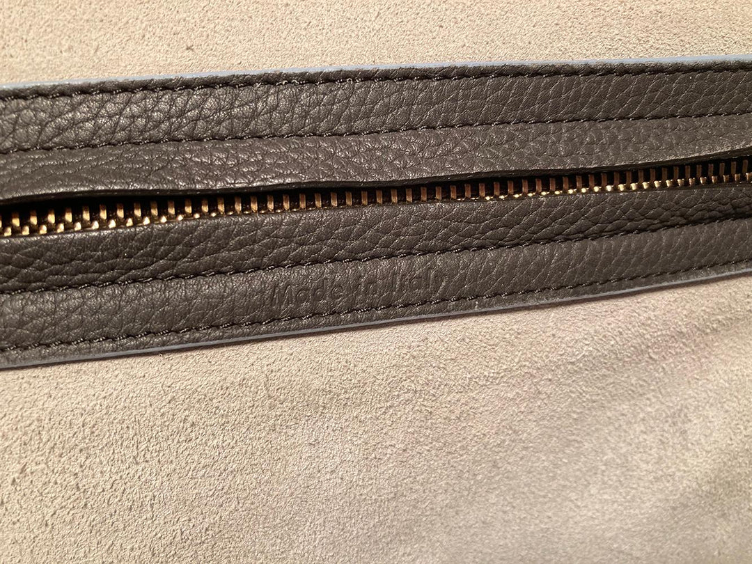 Top Quality Celine Medium Grey Leather Phantom Luggage Tote