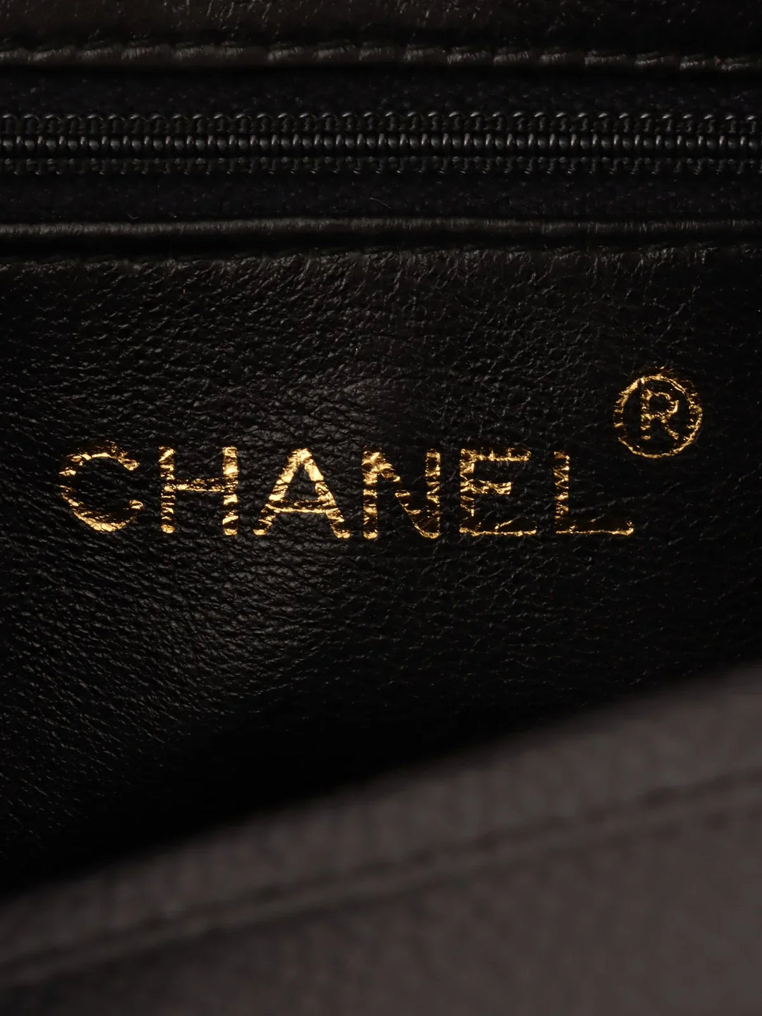 Chanel Around 1992 Made Caviar Skin Cc Mark Stitch Ball Charm Bijoux Chain Bag Black