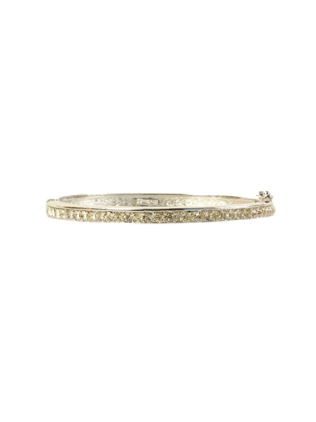 Top quality Dior Rhinestone Bangle Silver