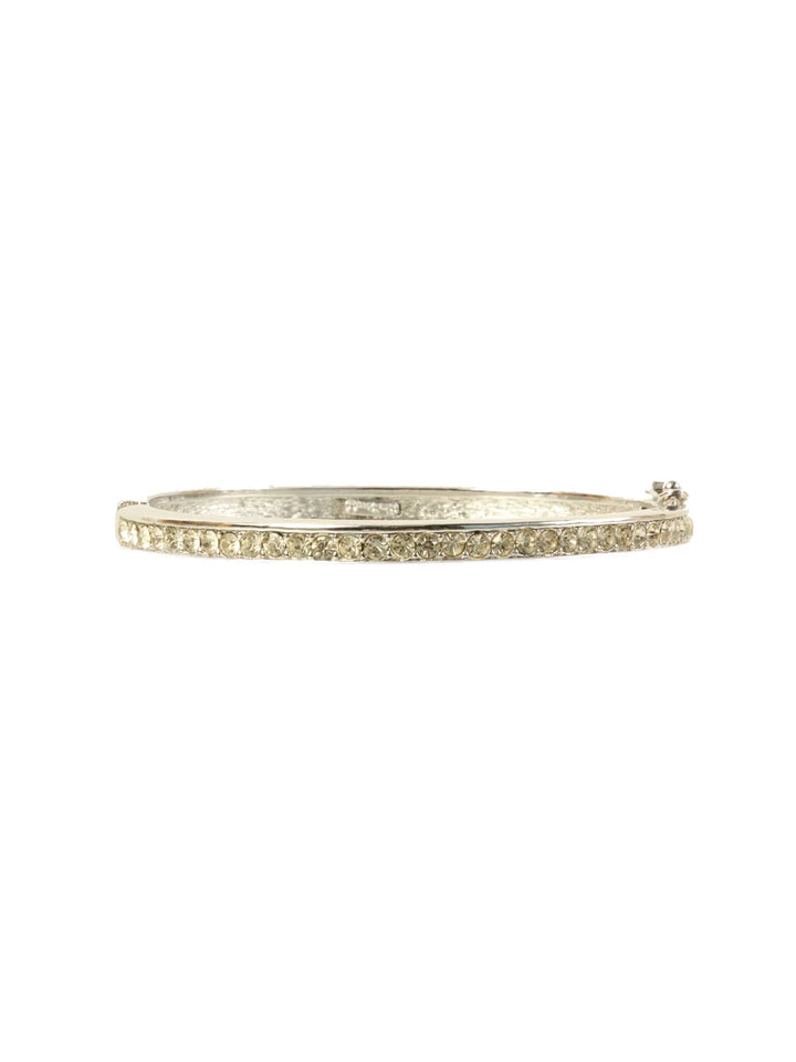 Top quality Dior Rhinestone Bangle Silver