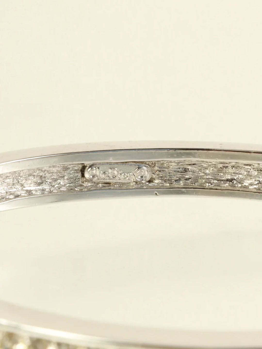 Top quality Dior Rhinestone Bangle Silver