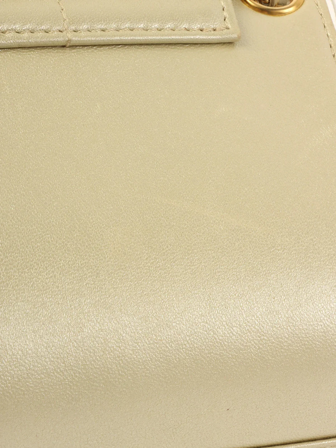 Chanel Around 2001 Made Chocolate Bar 2.55 Mini Chain Bag Champagne Gold