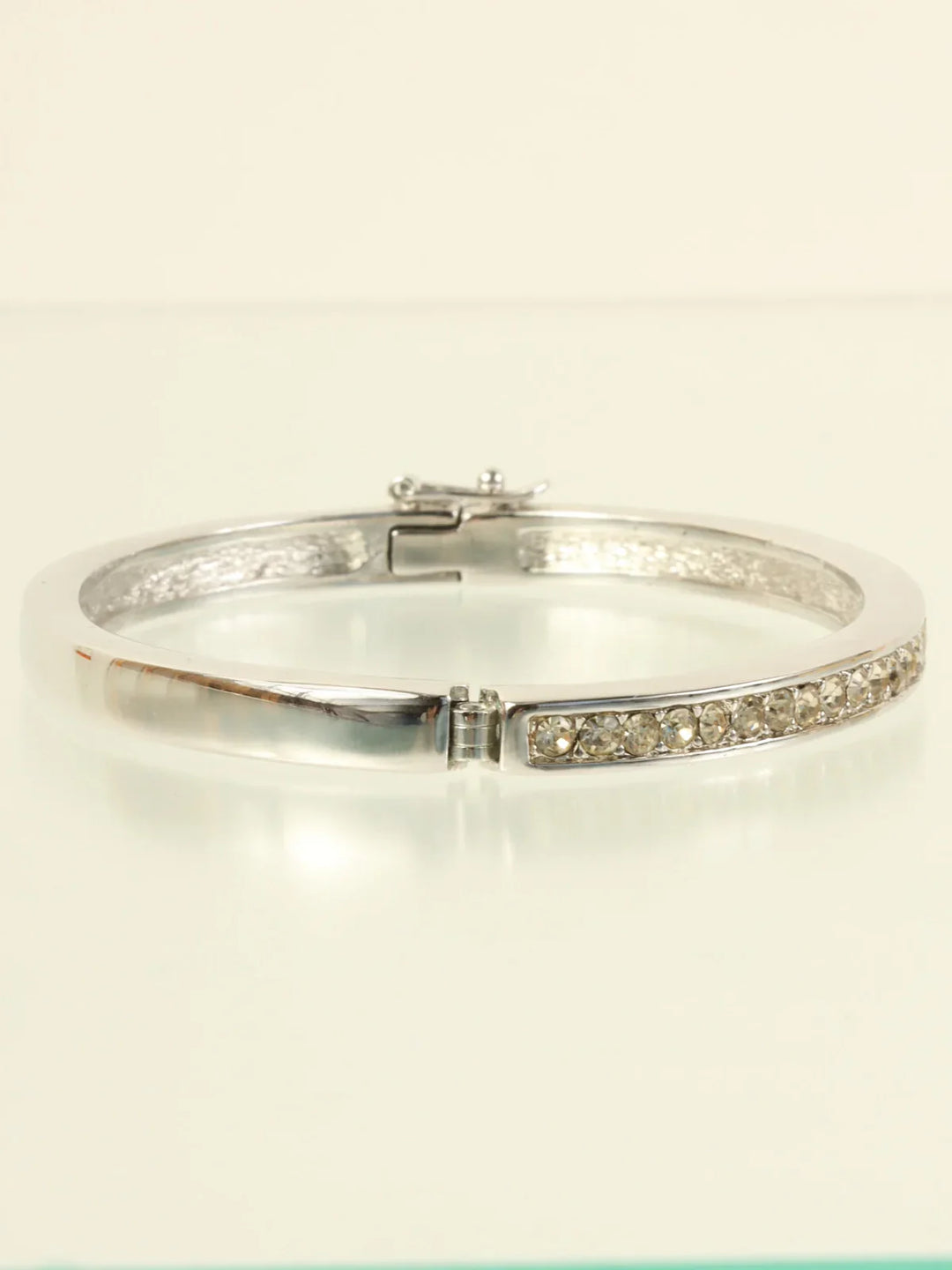 Top quality Dior Rhinestone Bangle Silver